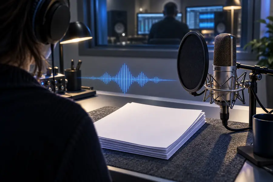 Plain narration prompt before voice direction