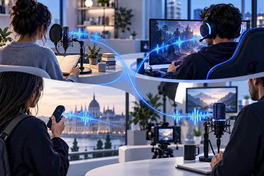 Organized voice generation workflow with a prepared draft